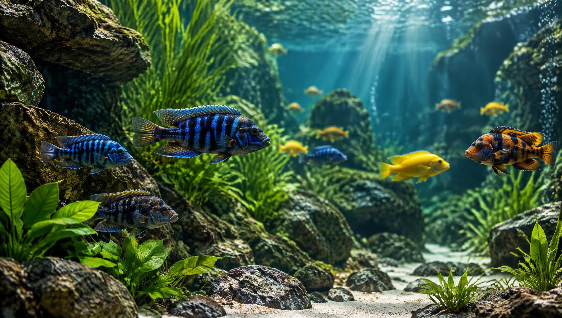 Aquarium de cichlidés